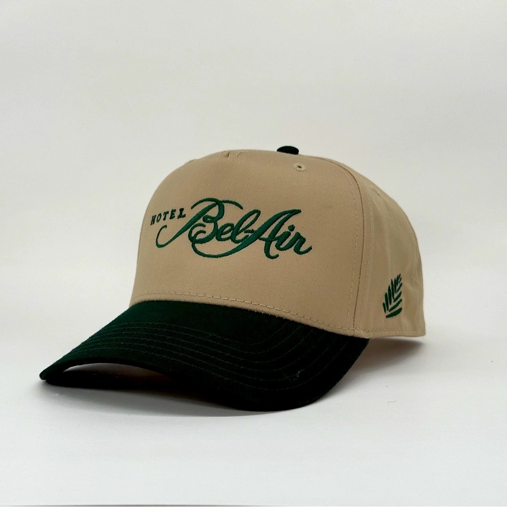 Hotel Bel-Air Snapback – Khaki/Forest Green